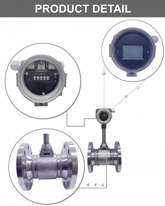 Low price vortex steam flow meter/ methane flow meter air